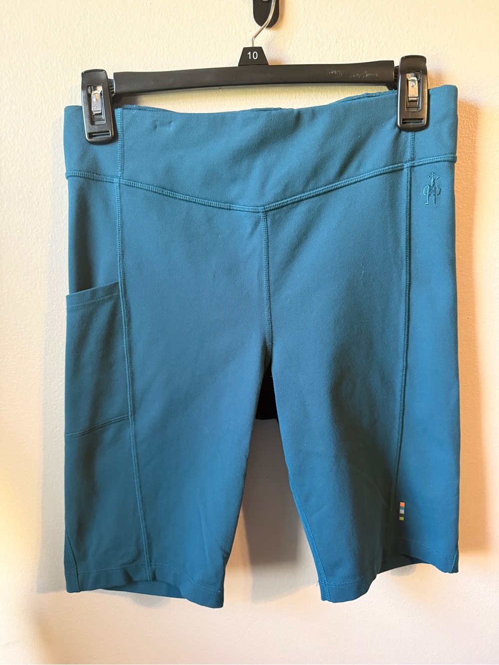 Smartwool Merino Wool Lined Bike shorts/ Compression shorts - Teal Women’s M